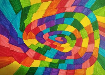 Pestrobarevný labyrint