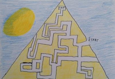 Bludisko v pyramíde