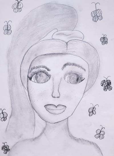 Dívka s motýli